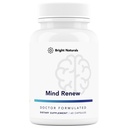 Mind Renew - valmistatud USA-s - aju täiendus mälule ja fookusele - elujõu ja energia toetamine, 60 kapslit