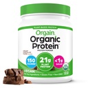Orgaaniline Vegan Valgu Pulber, Kreemi Šokolaad Fudge - 21g Taimeproteiin, 7g Prebiootiline Fiber, Madala Net Carb, Ei Laktoosi Koostisosad, Ei Lisatud Suhkur, Non-GMO, Shakes & Smoothies, 1.02 lb