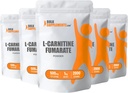 BulkSupplements.com L-karnitiin fumaraadi pulber - karnitiini lisand, karnitiinipulber, L-karnitiin 500mg - gluteenivaba, 500mg per Serving, Gluteenivaba, 5kg (11 naela) (pakk 5)