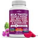 NEW AGE Piimaohakas NAC Chanca Piedra Beet Juur Artišokk Dandelion Root Astragalus - Plus TUDCA & Ginger - 60 Count