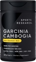 Spordiuuringud Garcinia cambogia ekstrakt (60% HCA) Extra Virgin orgaanilise kookosõli | Non-GMO, Soy & Gluten Free (180 Vedel Softgels)