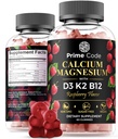 [5: 1] Kaltsiumkummid naistele ja meestele, kellel on magneesiumvitamiin B12 vitamiin K2 ja vitamiin D3 | Kaltsiumlisandi täiskasvanutele 100mg, magneesiumilisa täiskasvanutele 50mg | vegan | Mitte-GMO