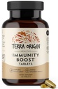 TERRA ORIGIN Immunity Support Supplement | C-vitamiin, D3, tsink, seleen, kurkum, ehhinaatsea, ingver ja andrograafia bioperiiniga | Daily Immune Booster & Antioxidant Blend | 30 tabletti